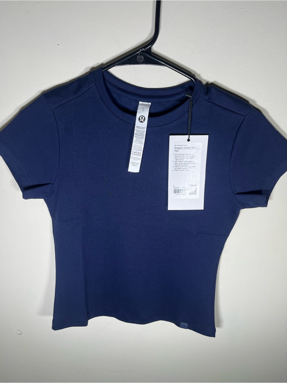 lululemon athletica Navy Short Sleeve Crew Tee